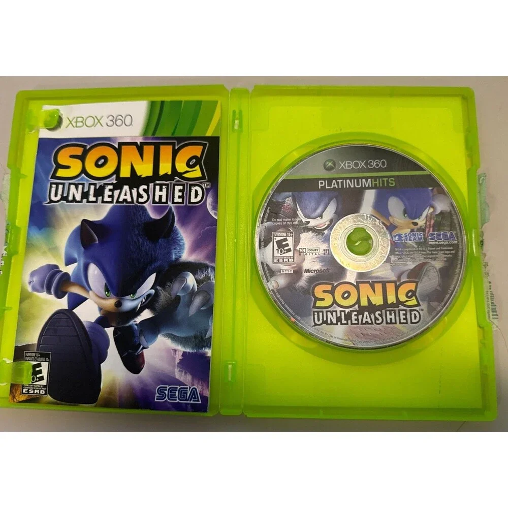 SEGA Sonic Unleashed Xbox 360 Platinum Hits Manual Included Sonic Series